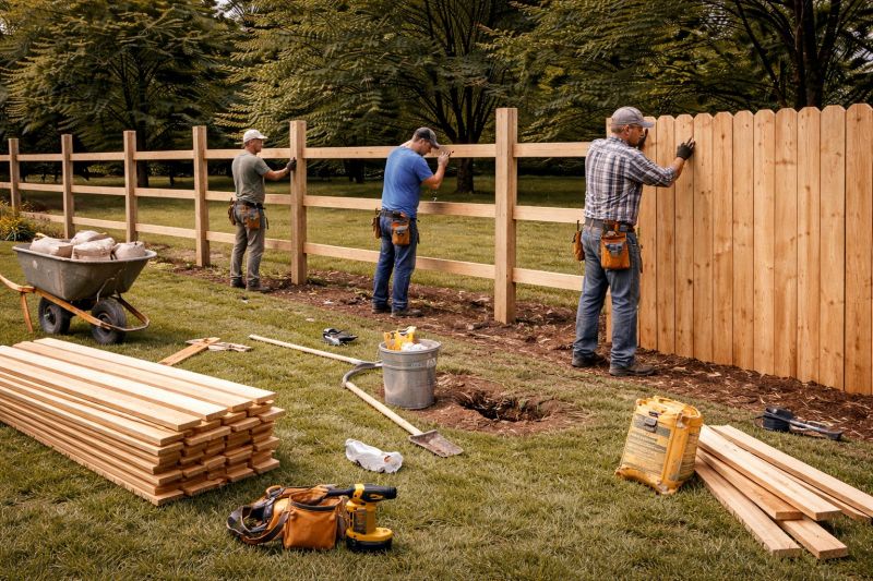 Rail Fence Construction in Sacramento, CA