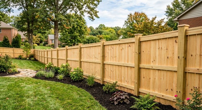 Wood Picket Fence Installation in Pearland, TX